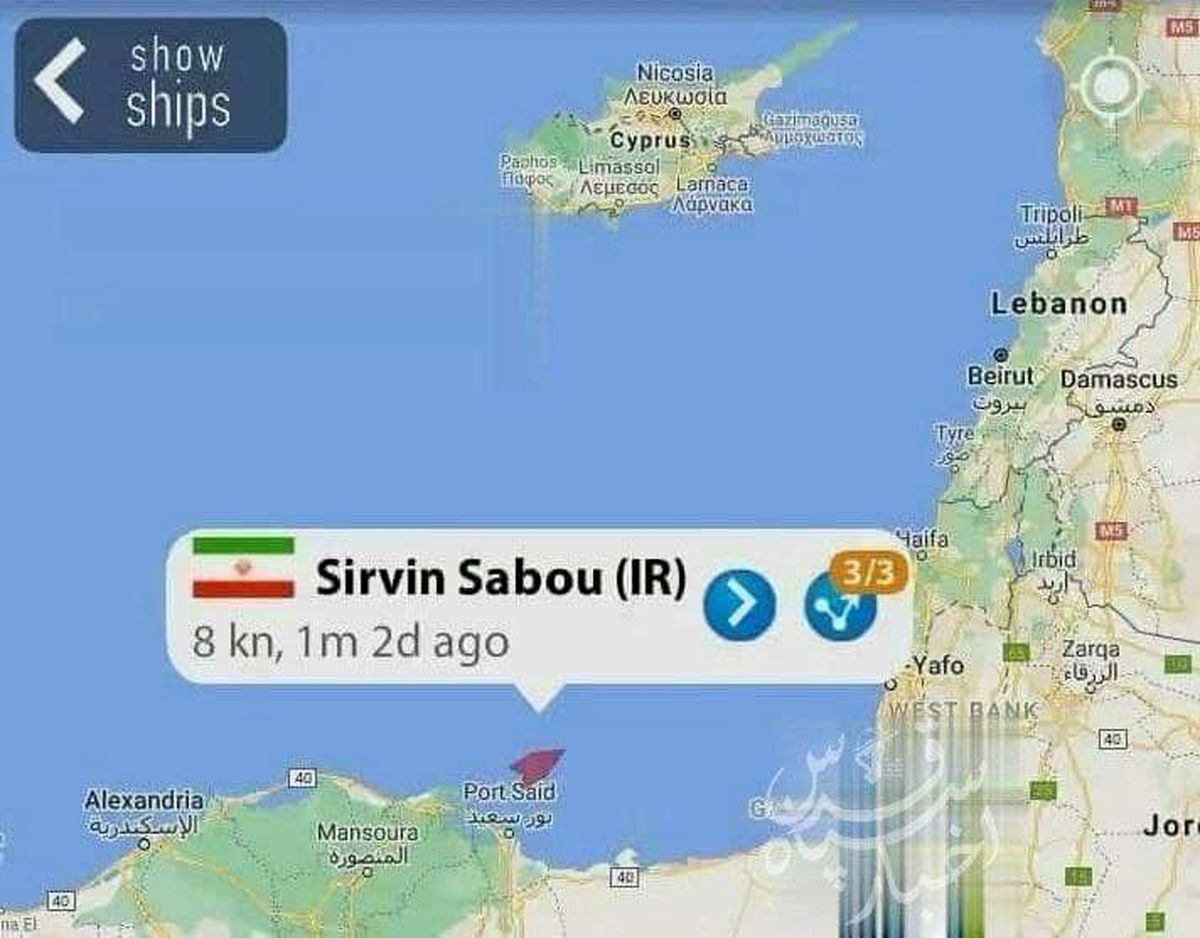 نفتکش ایرانی حامل سوخت لبنان وارد دریای مدیترانه شد +عکس
