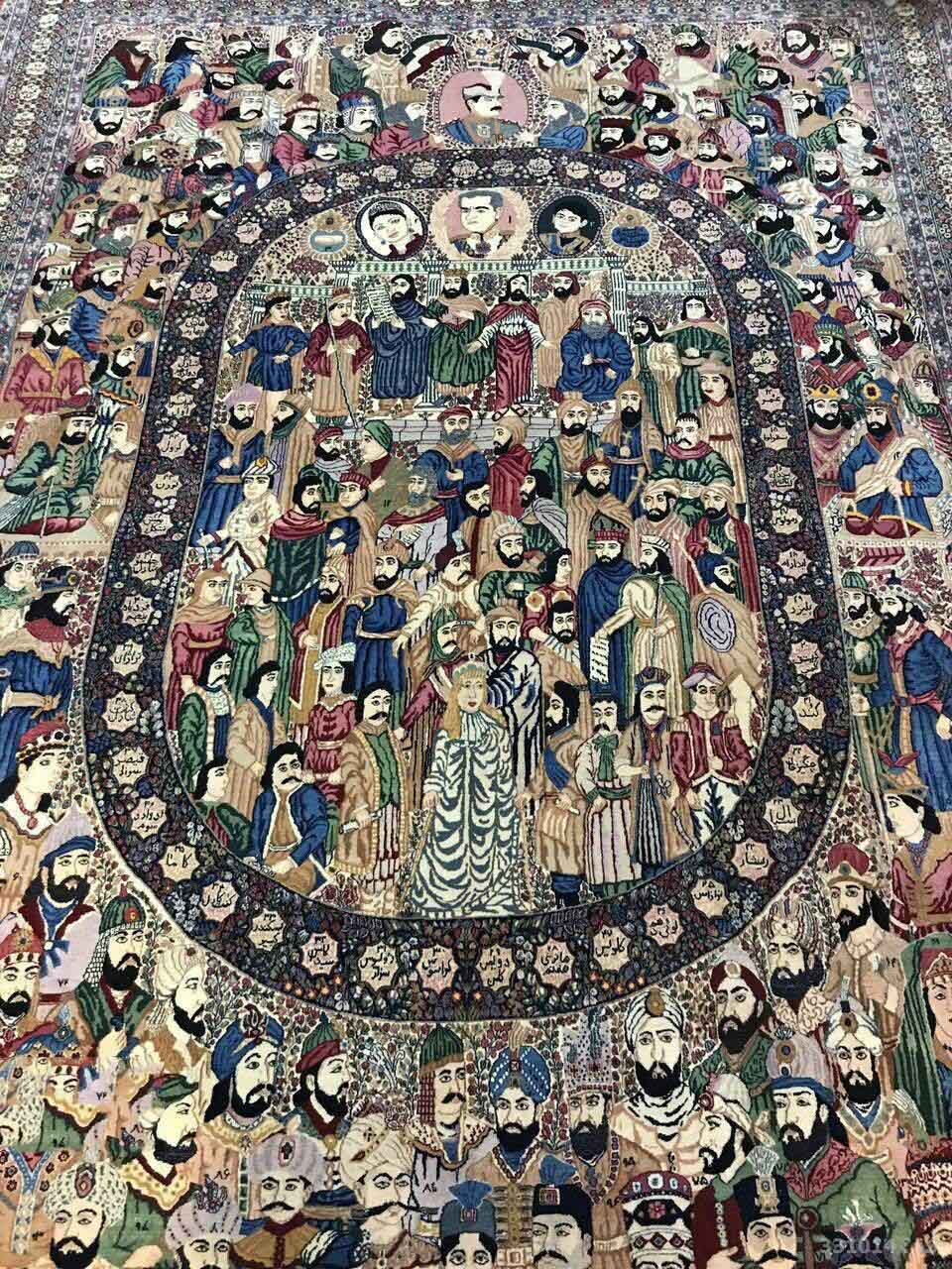 فرش 120 پادشاه ایران + عکس