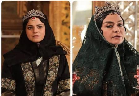گریم قاجاری غزل شاکری و مریلا زارعی + عکس