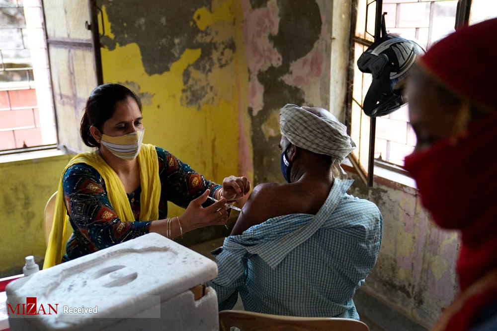 واکسیناسیون در هند + عکس
