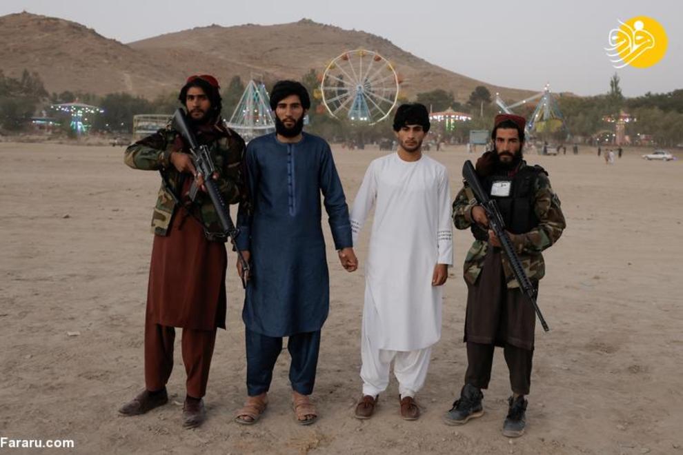 علاقه زیاد نیروهای طالبان به تفریح و خوشگذرانی! + عکس