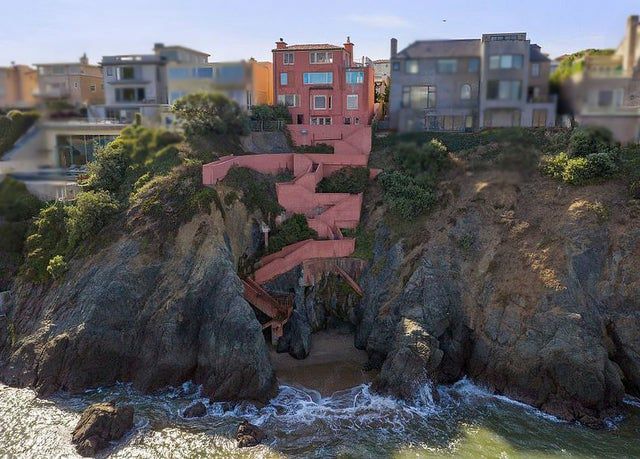 خانه ای صخره ای در ساحل سن فرانسیسکو + عکس