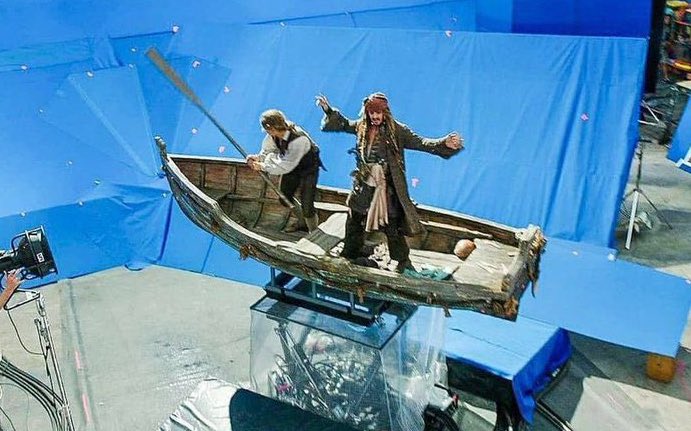 پشت صحنه جالب یک فیلم هالیوودی + عکس