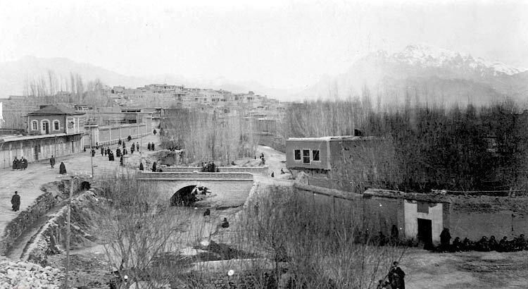 پل تجریش تهران در اوایل سلطنت رضاشاه + عکس