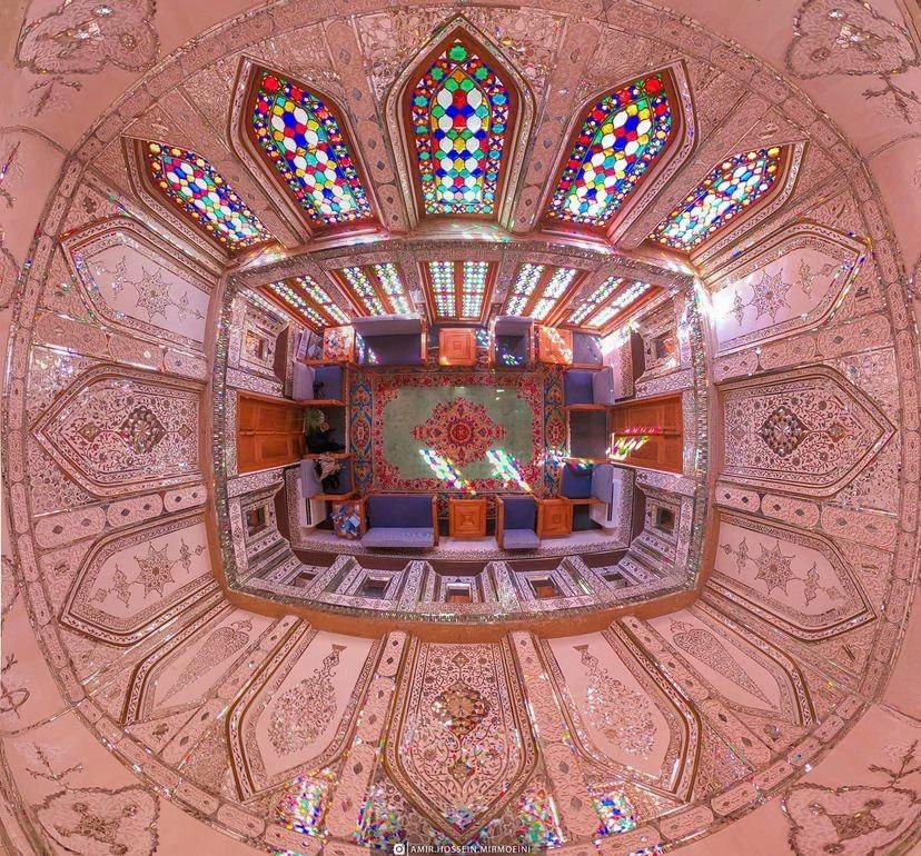 تصویر هوایی زیبا از «خانه صدوقی» یزد + عکس