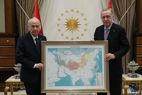 رونمایی از یک نقشه جنجالی؛ توهم عثمانی اردوغان + عکس
