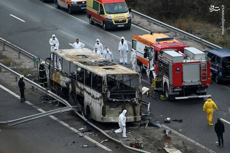 مرگ ۴۶ نفر بر اثر تصادف یک اتوبوس + عکس