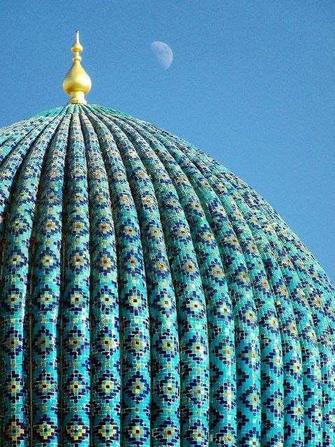 معماری اسلامی به رنگ آبی + عکس