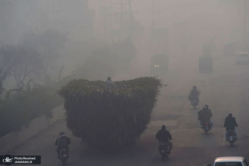 آلودگی شدید هوا در پاکستان + عکس