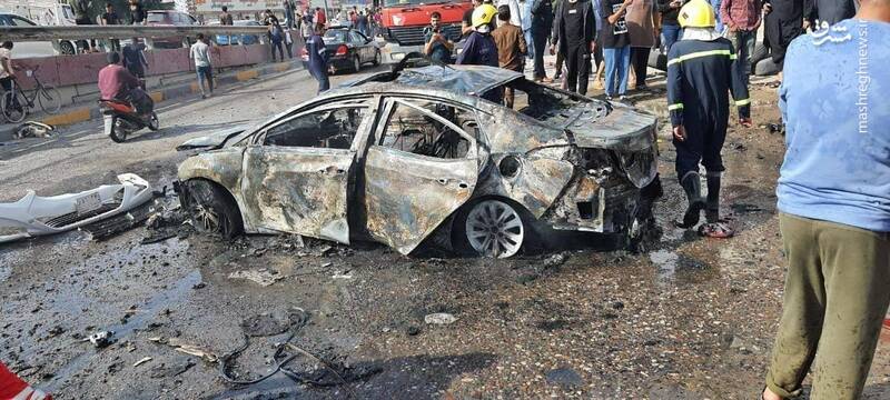  اولین تصاویر از انفجار انتحاری در بصره عراق + عکس
