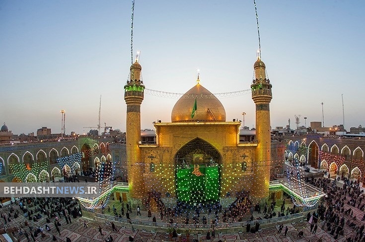 توزیع افطاری در شهر نجف اشرف + عکس 