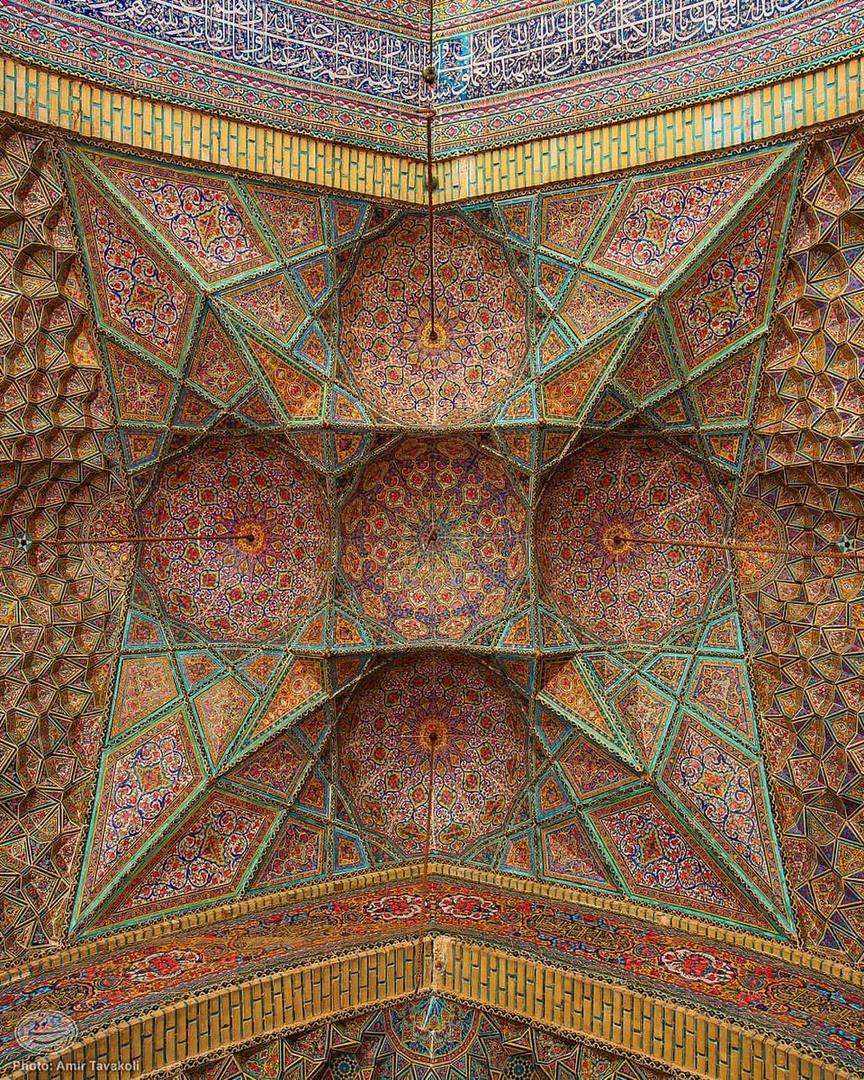 ظرافت معماری مسجد نصیرالملک شیراز + عکس