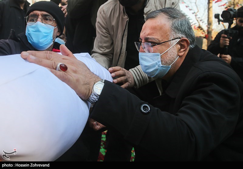  حضور شهردار تهران در تشییع شهدای گمنام + عکس