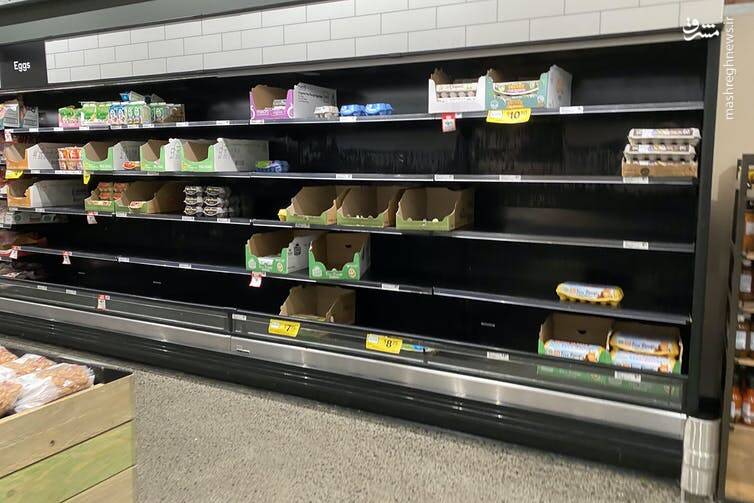 بحران کمبود موادغذایی در فروشگاه‌های استرالیا + عکس