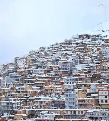 رخت زمستان برتن خانه‌های پلکانی پاوه + عکس