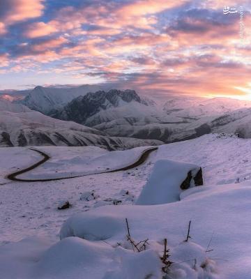 زمستان تماشایی کوه‌های البرز + عکس