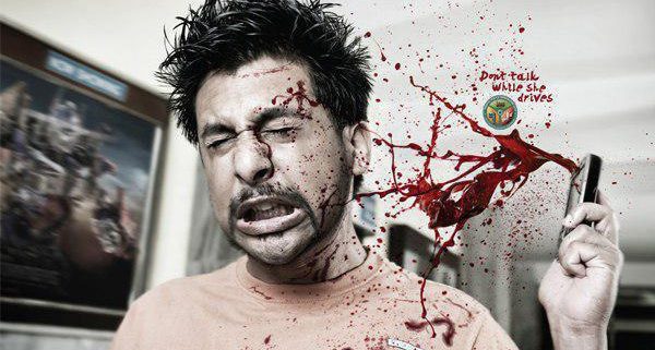 تبلیغ خلاقانه راهنمایی و رانندگی هند +عکس 