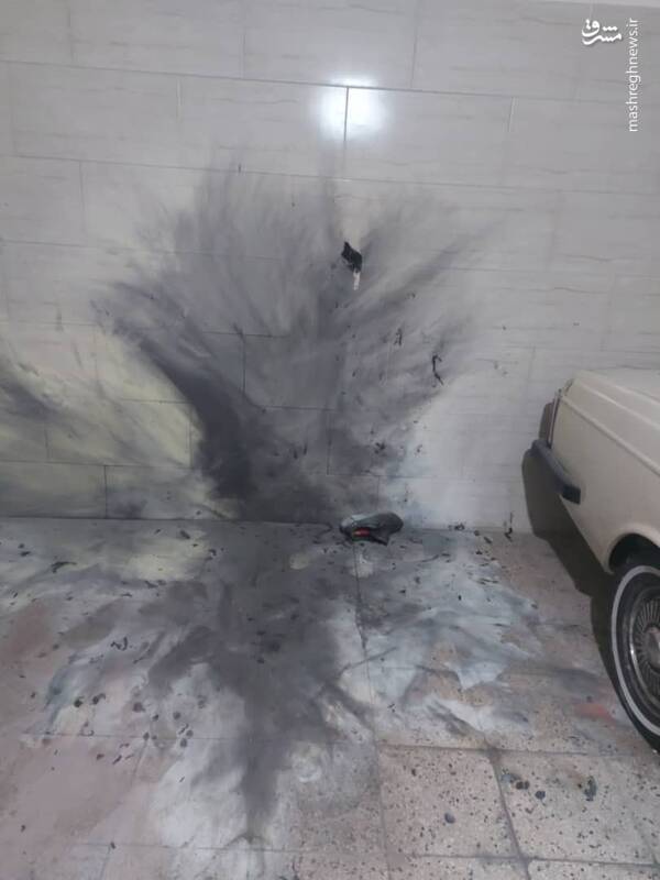 انفجار مواد محترقه در پارکینگ منزل مسکونی + عکس