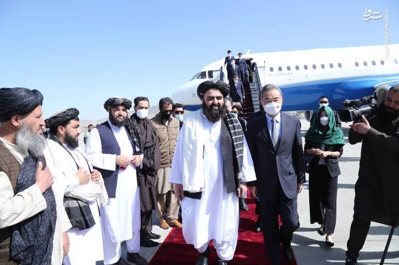  سفر وزیر خارجه چین به کابل + عکس