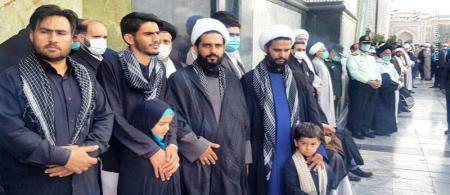  فرزندان شهید اصلانی در مراسم تشییع پدر + عکس