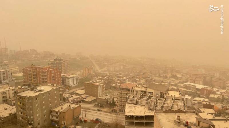 گرد و غبار آسمان ترکیه را فراگرفت + عکس