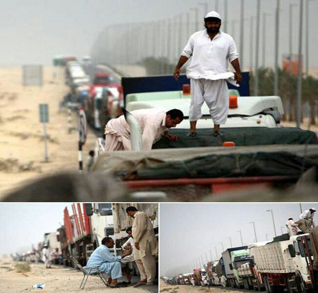 بحران در مرز عربستان و قطر + عکس