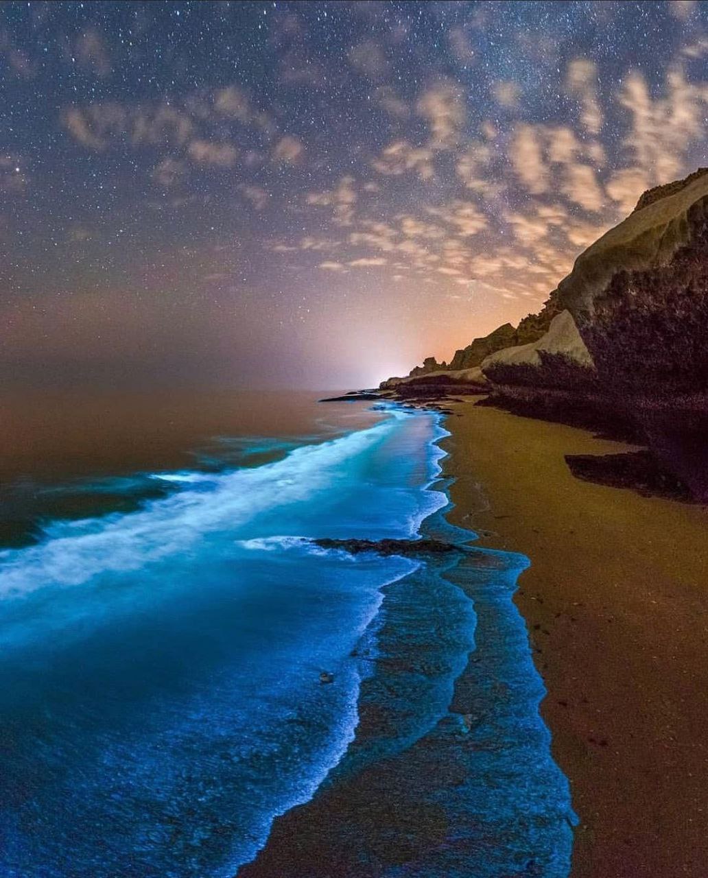 نمایی زیبا از ساحل خلیج فارس + عکس