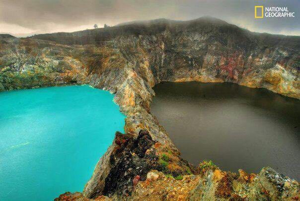 دریاچه‌های مرموز در اندونزی! + عکس