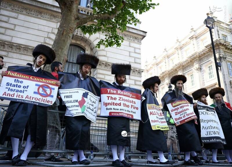 تجمع یهودیان مخالف صهیونیست ها در لندن + عکس