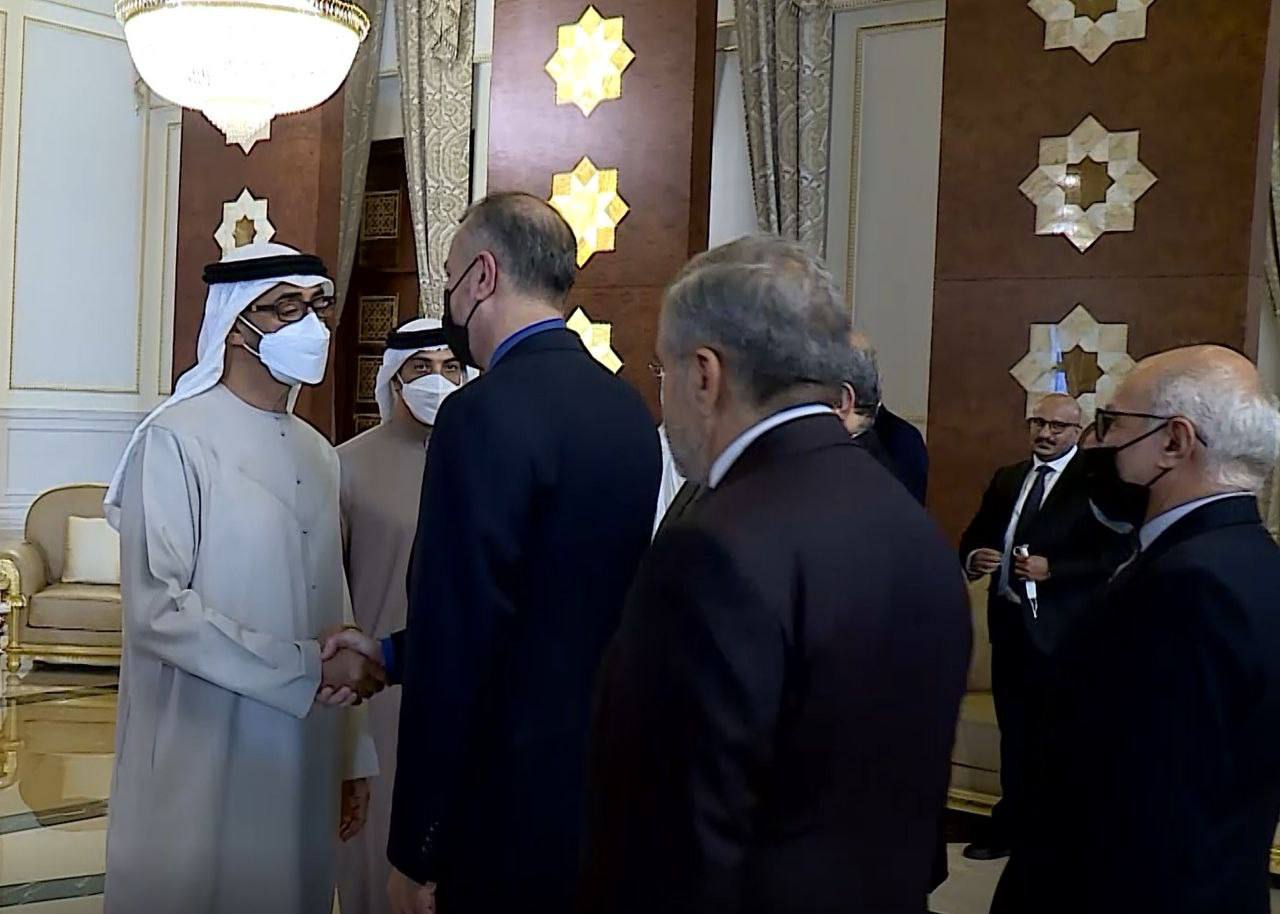 گفتگوی امیرعبداللهیان با رئیس جدید امارات + عکس