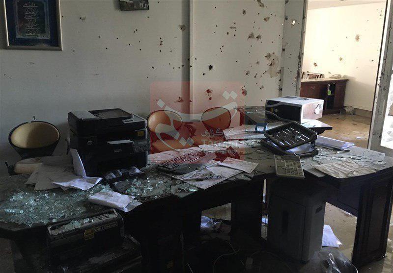 عکس/ دفتر کار یکی از نمایندگان مجلس پس از حادثه تروریستی امروز 