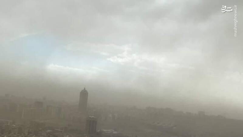 شدت آلودگی در هوای امروز تبریز + عکس