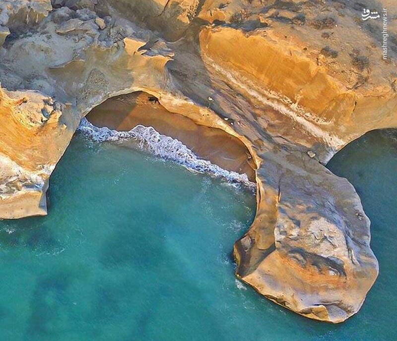 تصویر هوایی زیبا از ساحل بوشهر + عکس