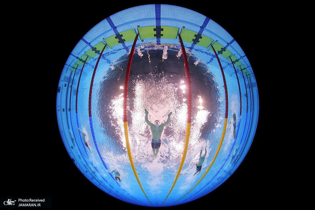 نمایی زیبا از مسابقات جهانی شنای آقایان + عکس