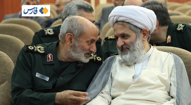 رئیس جدید و سابق سازمان اطلاعات سپاه در کنار یکدیگر + عکس