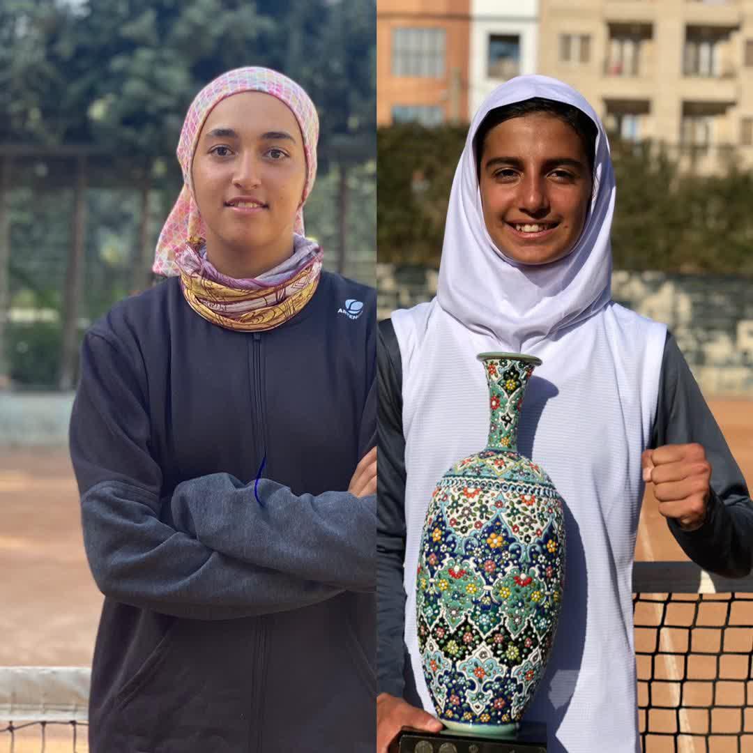 دختران البرزی قهرمان بخش دونفره تور جهانی تنیس اصفهان شدند + عکس