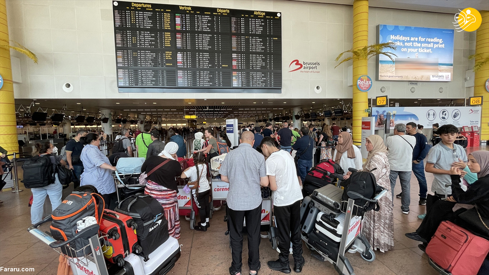 بحران در فرودگاه‌های اروپا + عکس