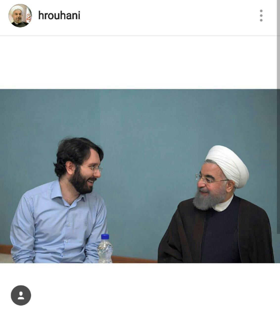 دیدار فرزند خاتمی با روحانی