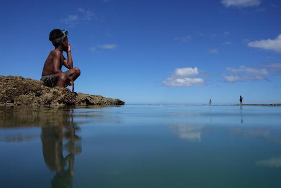به زیر آب رفتن جزایر و روستاهای کشور فیجی + عکس