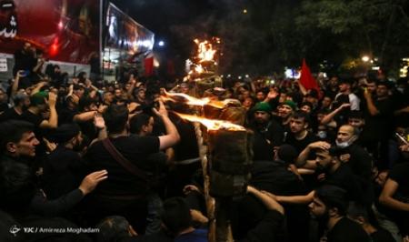 تصاویر| آیین مشعل گردانی عراقی های مقیم تهران