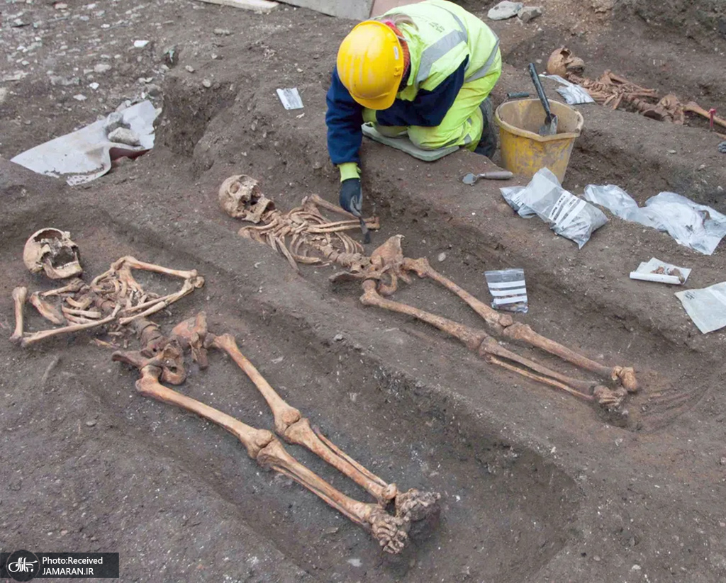 حفاری بقایای راهبان دفن شده در بریتانیا + عکس