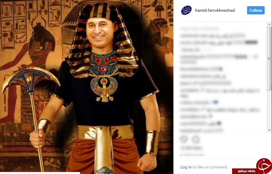 حمید فرخ نژاد در نقش فراعنه مصر + عکس