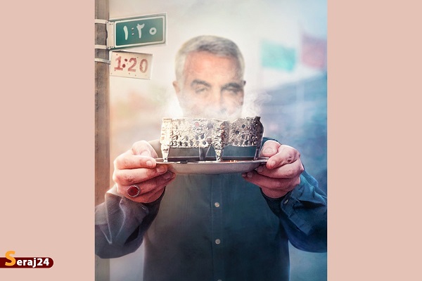  واکنش احساسی کاربران به انتشار پوستری زیبا از شهید سلیمانی در مسیر اربعین