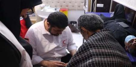 ارائه 2 میلیون خدمت درمانی و امدادی توسط هلال احمر به زوار اربعین/ گرمازدگی 400 هزار زائر