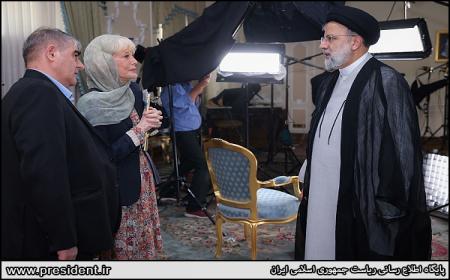 مصاحبه تلویزیونی رئیسی با شبکه CBS آمریکا+ عکس