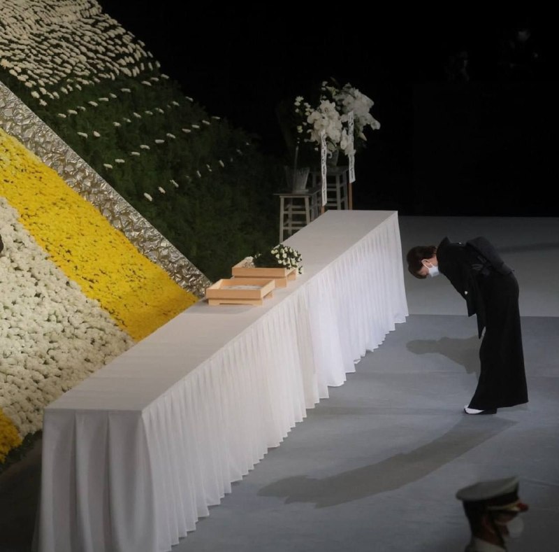 مراسم خاکسپاری «شینزو آبه» با حضور مقامات ژاپنی و خارجی  + عکس