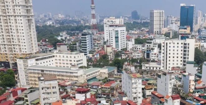 شهر هانوی در ویتنام با خانه‌هایی کوچک و باریک+ عکس