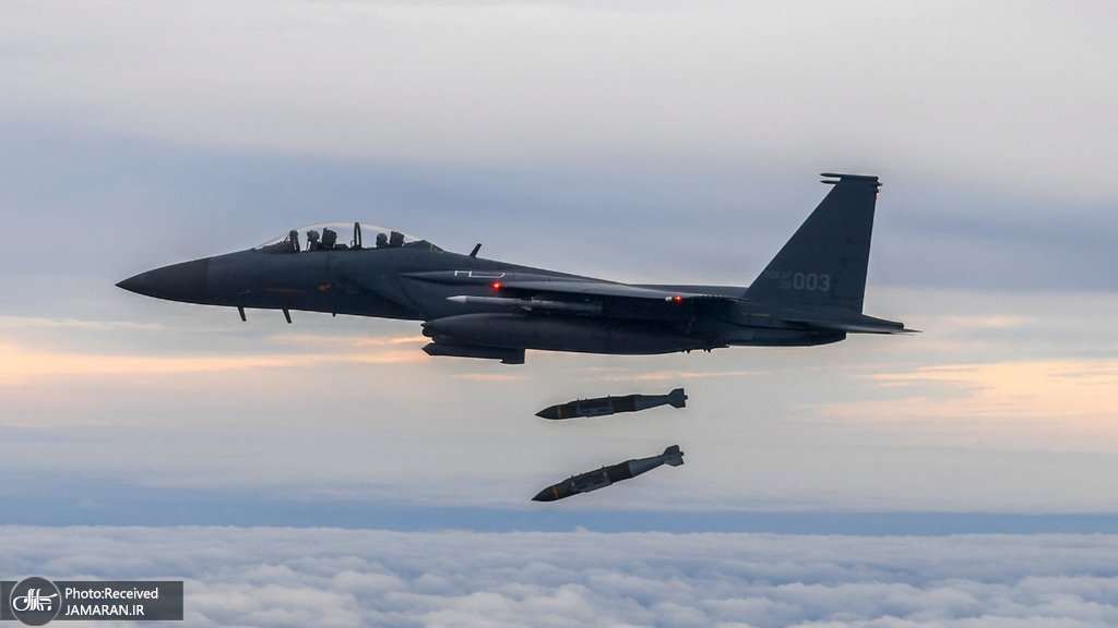 پرتاب دو موشک «جدام» توسط جنگنده کره جنوبی + عکس