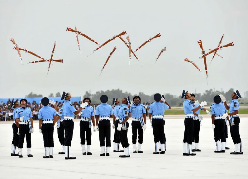 مراسم نودمین سالگرد نیروی هوایی هند + عکس