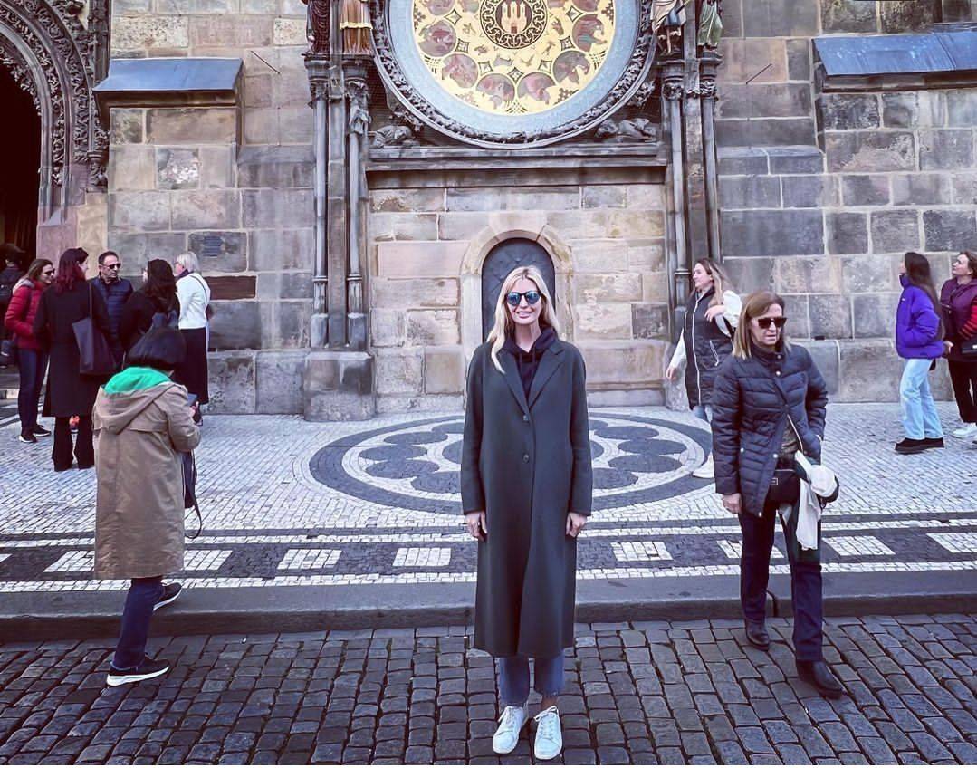 ایوانکا ترامپ در شهر پراگ جمهوری چک +تصویر